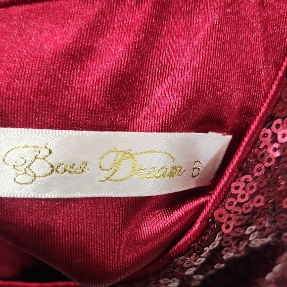 Sparkling Scarlet Kids Dance Dress - Picture 2 of 6